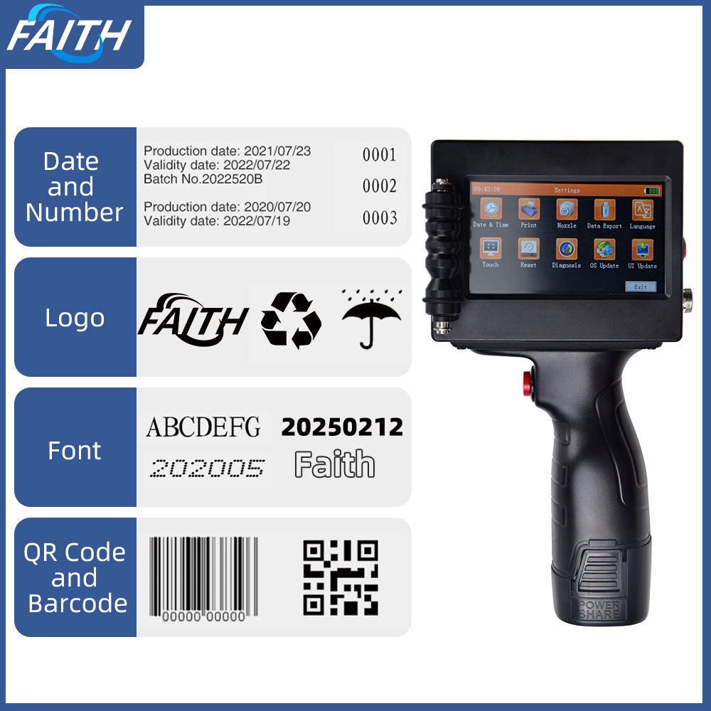 Commercial Printing And Packaging - Faith 12,7mm Tintenstrahldrucker 40 Sprachen Zeichen