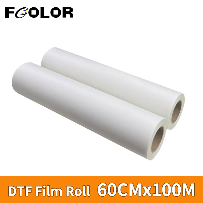 Dtf Hot Peel Film - Fcolor 60cm*100m DTF PET-Folienrolle Direkt-auf-T-Shirt Wärmeübertragungsfolie