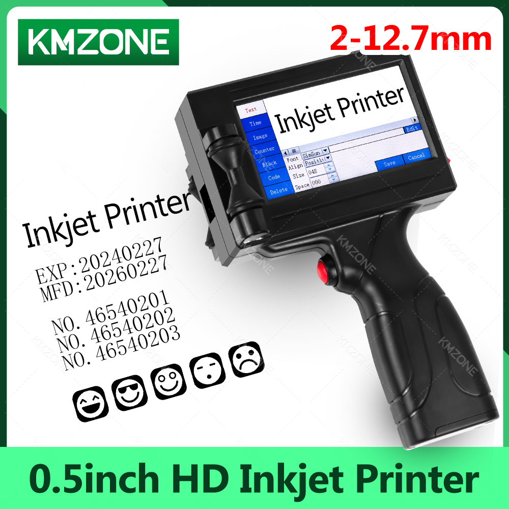 Commercial Printing Dpi - 12,7 mm tragbarer Tintenstrahldrucker, tragbare TIJ