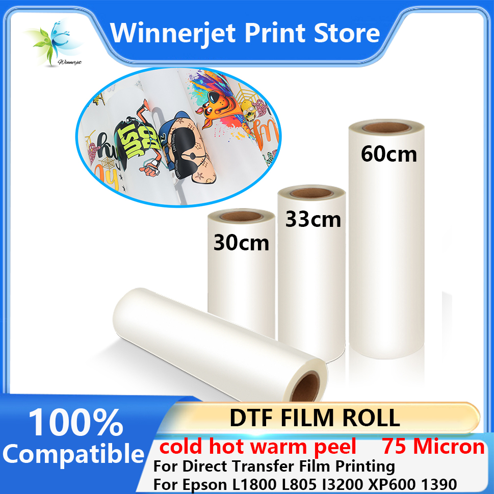 Dtf Hot Peel Film - 30cm 33cm 60cm*100m DTF PET-Folienrolle für