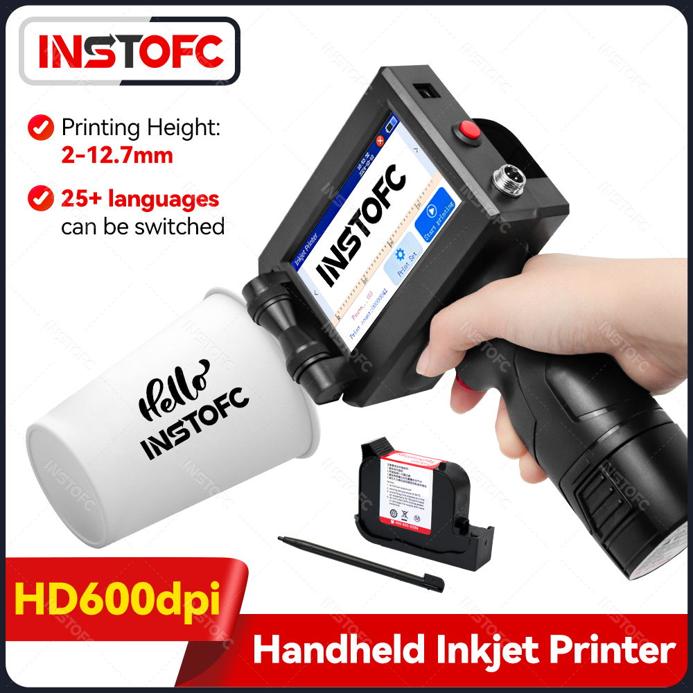 Commercial Printing And Packaging - Handheld-Tintenstrahldrucker, tragbar, Datum, Chargenummer, QR-Code, Verpackungsbeutel,