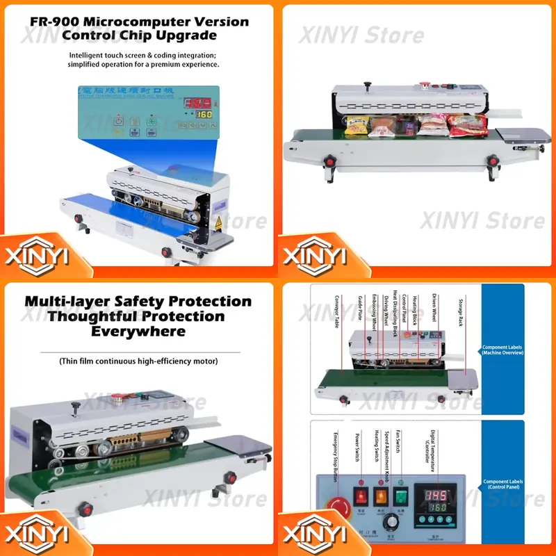 Commercial Printing And Packaging - Automatische Kontinuierliche Versiegelungsmaschine für Lebensmittelbeutel, Aluminiumfolie,