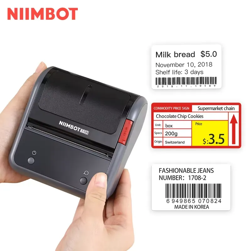 Commercial Printing Logo - Niimbot B3S Büro- und Gewerbe-Thermoetikettendrucker, wasserdicht,