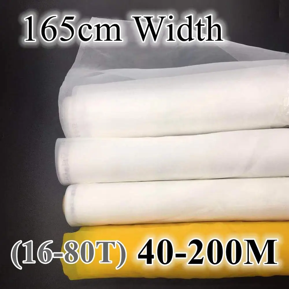 Commercial Fabric Printing - Weißes Siebdruckgewebe, 60 m/80 m/100 m/120