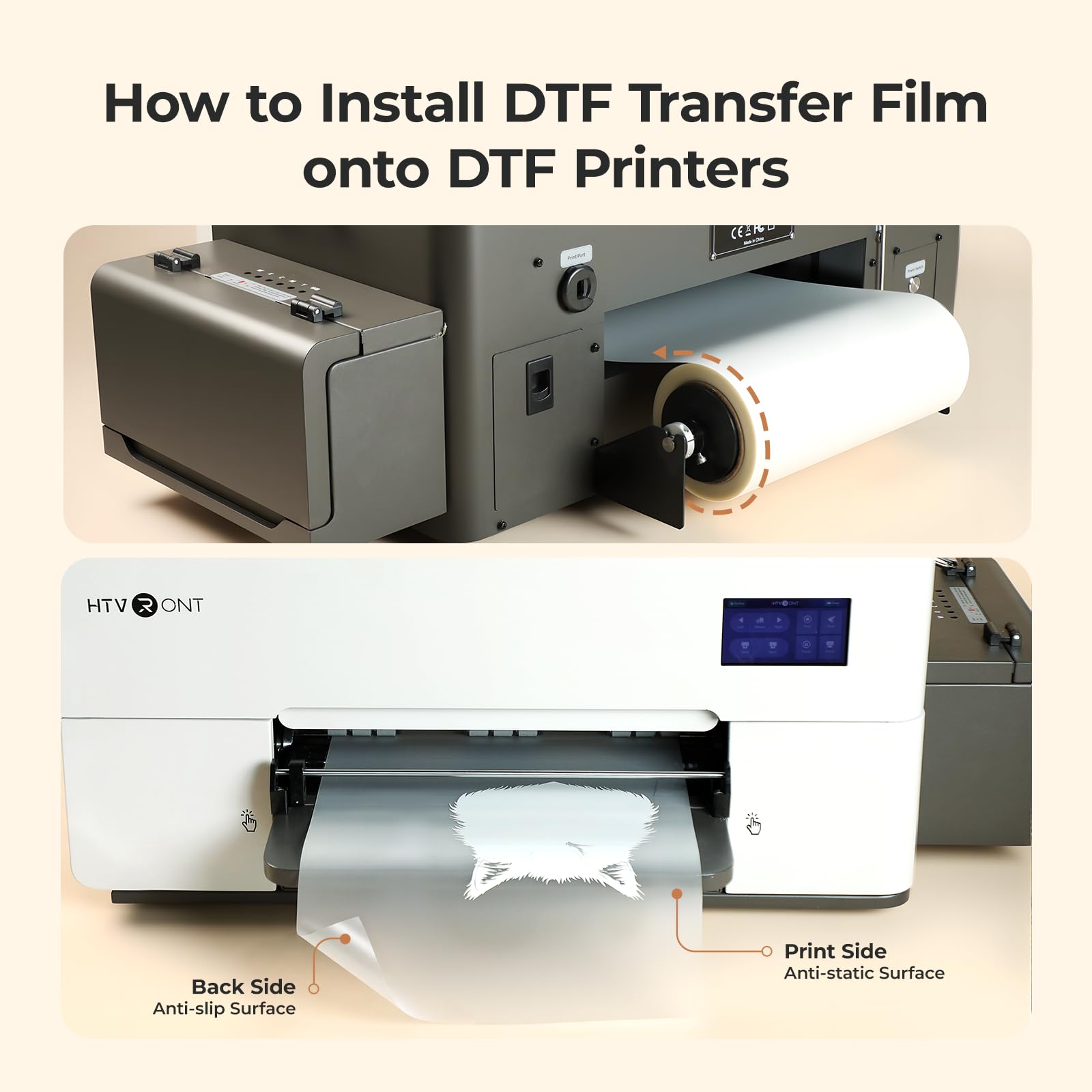 HTVRONT DTF Transferfolienroll – Dtf Film Roll A3 Bewertung und Preis