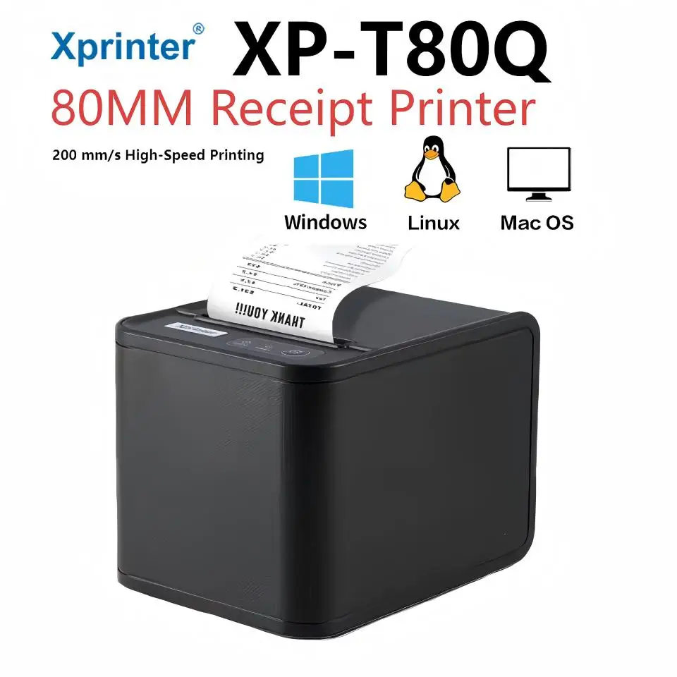 XP-T80 Restaurant-Thermo-Beleg – Commercial Printing Dpi Bewertung und Preis