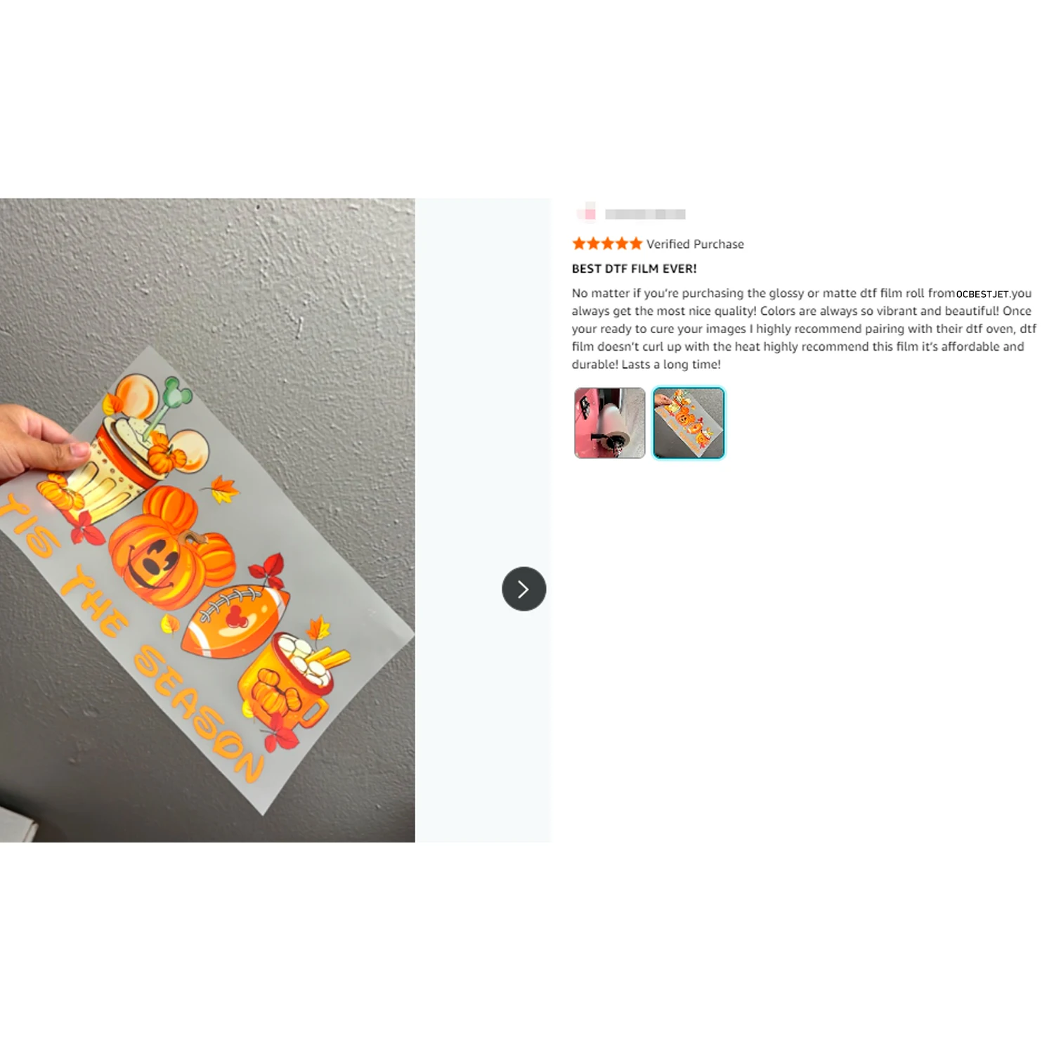 DTF-Folienrolle 33cm 100m DTF  – Dtf Hot Peel Film Bewertung und Preis