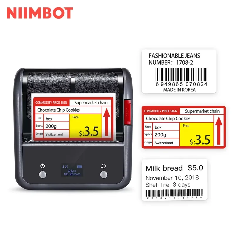 Niimbot B3S Büro- und Gewerbe- – Commercial Printing Logo Bewertung und Preis