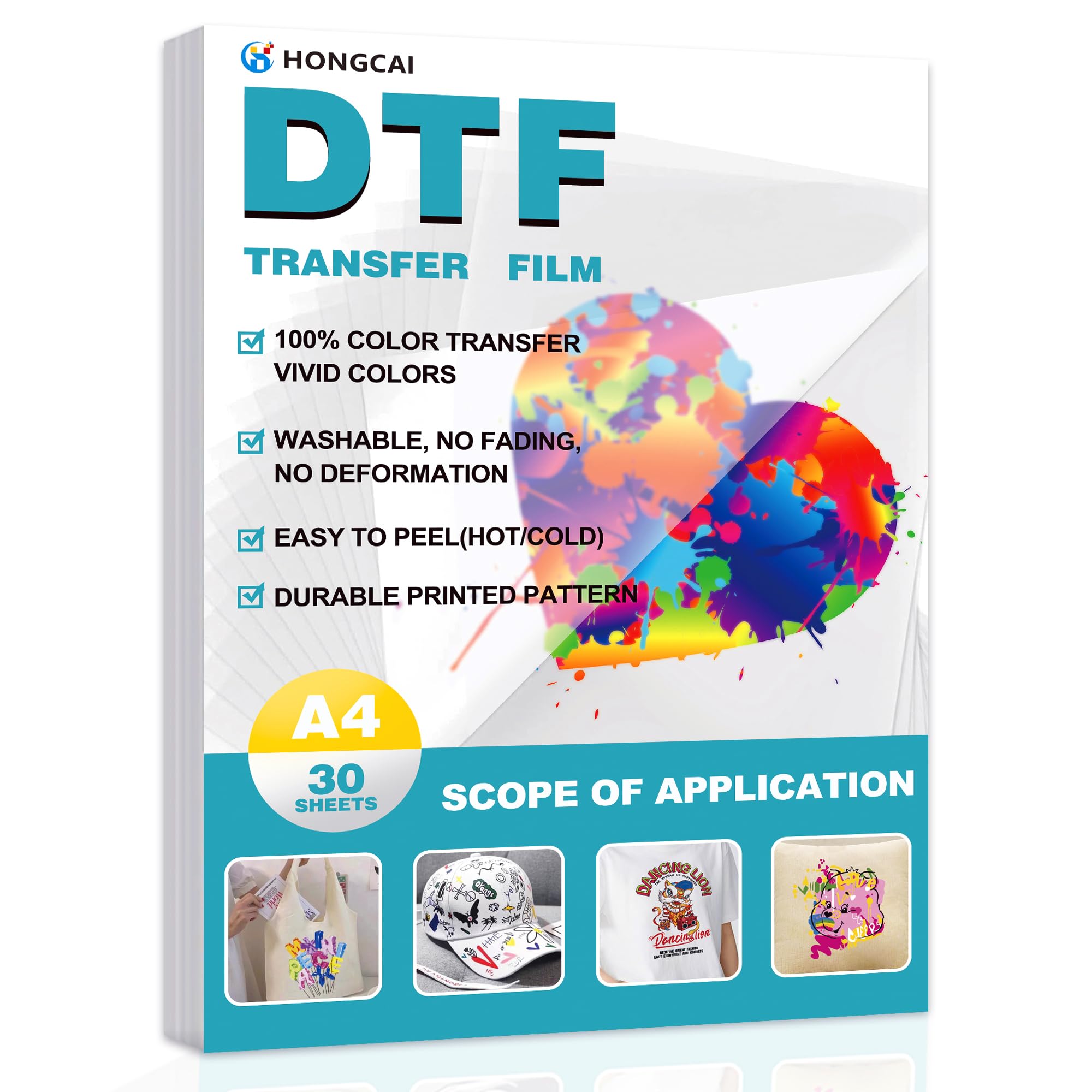 HONGCAI 30 Blatt A4 DTF-Transf – Dtf Hot Peel Film Bewertung und Preis