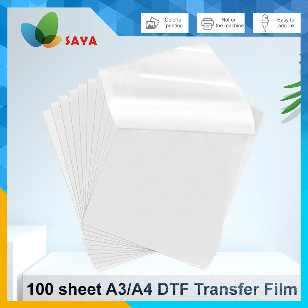 50/100 Stück DTF-Folie A3/A4 D – Dtf Film Roll A3 Bewertung und Preis
